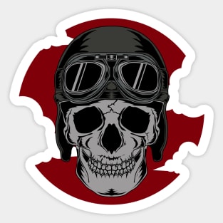 Riders Skull Sticker